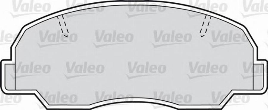 VALEO 551716 - Гальмівні колодки, дискові гальма autozip.com.ua