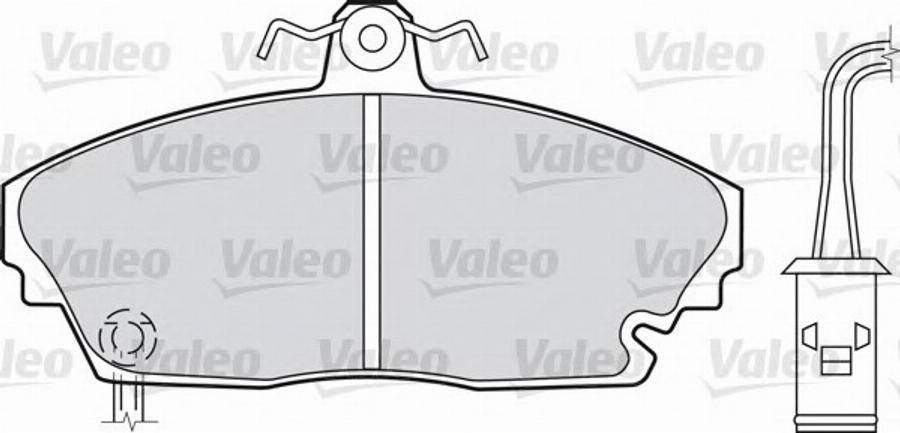 Valeo 551718 - Гальмівні колодки, дискові гальма autozip.com.ua