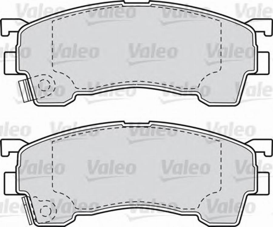 Valeo 551783 - Гальмівні колодки, дискові гальма autozip.com.ua