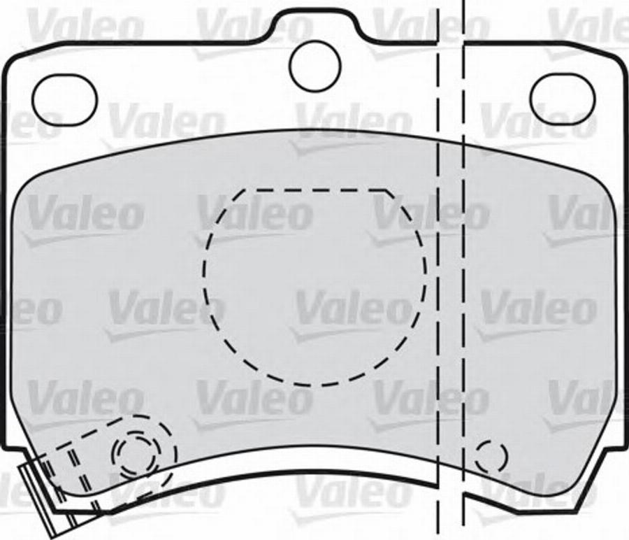 Valeo 551736 - Гальмівні колодки, дискові гальма autozip.com.ua