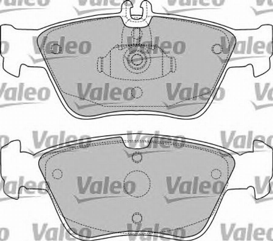 Valeo 551776 - Гальмівні колодки, дискові гальма autozip.com.ua