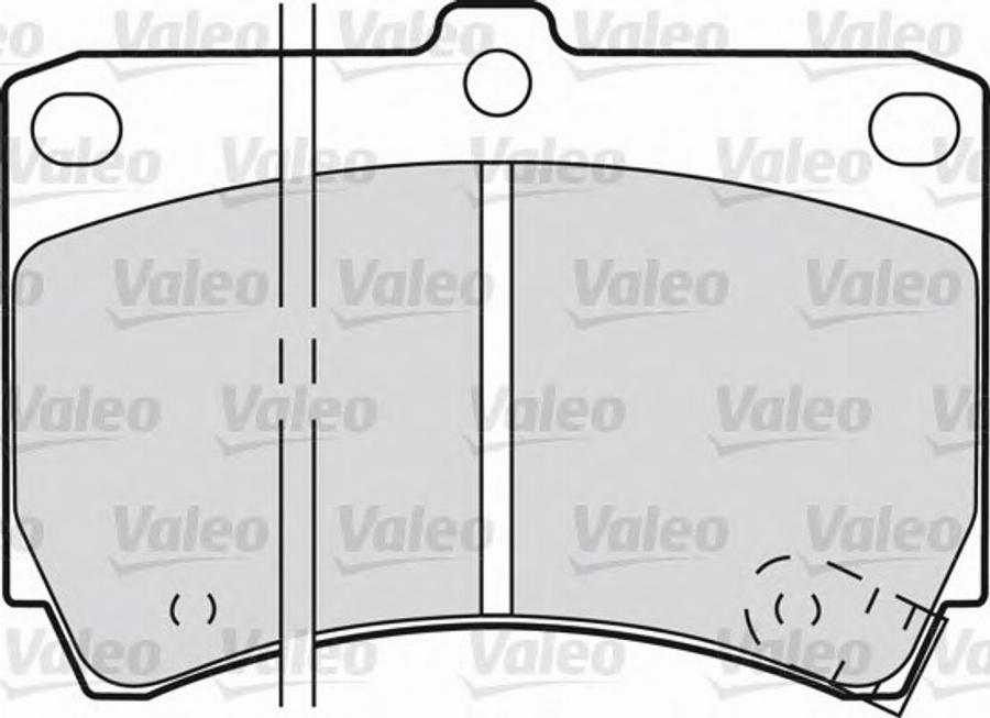 Valeo 551773 - Гальмівні колодки, дискові гальма autozip.com.ua