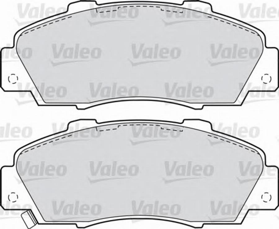 Valeo 551772 - Гальмівні колодки, дискові гальма autozip.com.ua