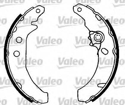 Valeo 554650 - Комплект гальм, барабанний механізм autozip.com.ua