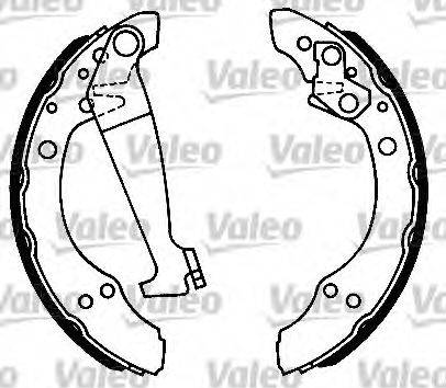VALEO 553602 - Комплект гальм, барабанний механізм autozip.com.ua