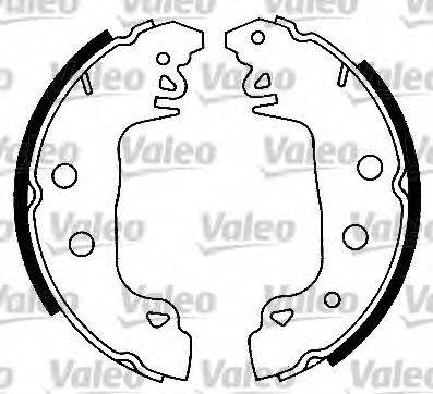 Valeo 553636 - Комплект гальм, барабанний механізм autozip.com.ua