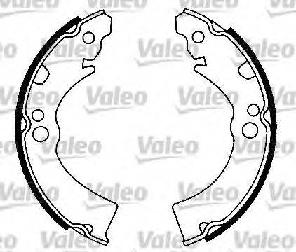 Valeo 553211 - Комплект гальм, барабанний механізм autozip.com.ua