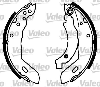 VALEO 553747 - Комплект гальм, барабанний механізм autozip.com.ua