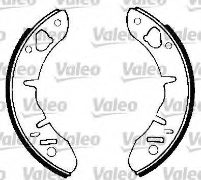 Valeo 553759 - Комплект гальм, барабанний механізм autozip.com.ua