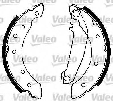 VALEO 553765 - Комплект гальм, барабанний механізм autozip.com.ua