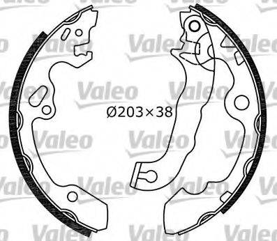 Valeo 554713 - Комплект гальм, барабанний механізм autozip.com.ua