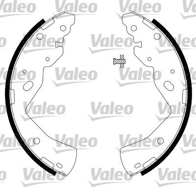 Valeo 564035 - Комплект гальм, барабанний механізм autozip.com.ua
