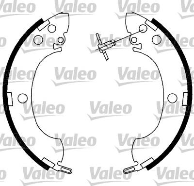 Valeo 564022 - Комплект гальм, барабанний механізм autozip.com.ua
