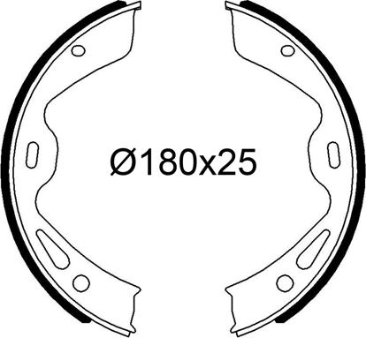 VALEO 564332 - Комплект гальм, барабанний механізм autozip.com.ua