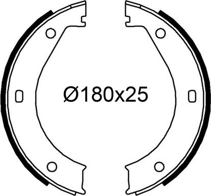 VALEO 564257 - Комплект гальм, барабанний механізм autozip.com.ua