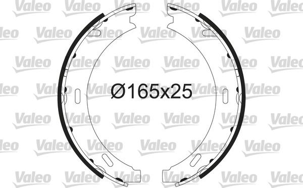 Valeo 564218 - Комплект гальм, ручник, парковка autozip.com.ua
