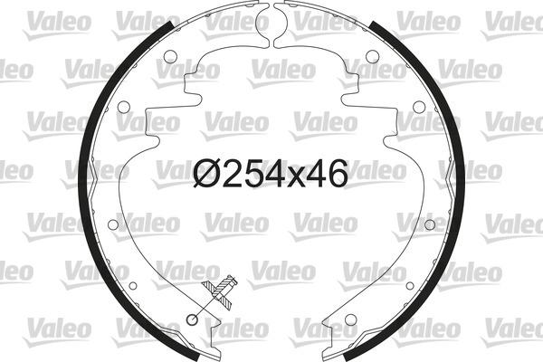 Valeo 564231 - Комплект гальм, барабанний механізм autozip.com.ua