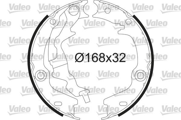Valeo 564229 - Комплект гальм, барабанний механізм autozip.com.ua
