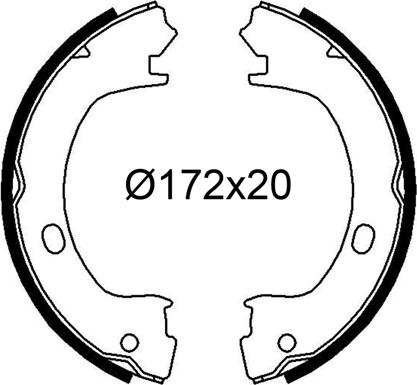 VALEO 564271 - Комплект гальм, барабанний механізм autozip.com.ua