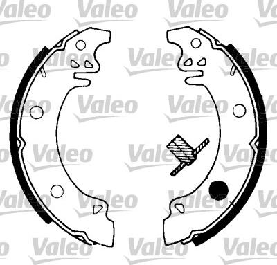 VALEO 562049 - Комплект гальм, барабанний механізм autozip.com.ua