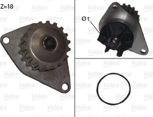 VALEO 506721 - Водяний насос autozip.com.ua