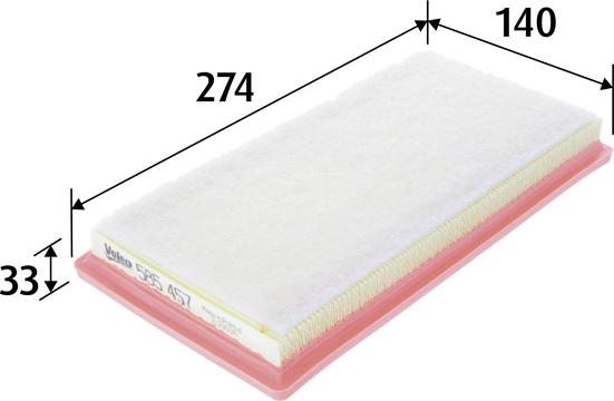 VALEO 585457 - Повітряний фільтр autozip.com.ua