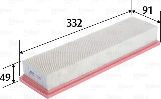 VALEO 585424 - Повітряний фільтр autozip.com.ua