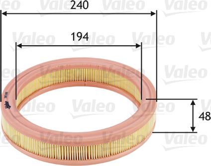 Valeo 585691 - Повітряний фільтр autozip.com.ua