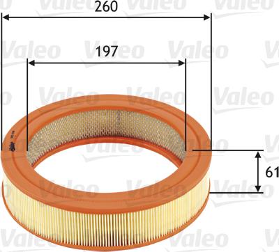 Valeo 585698 - Повітряний фільтр autozip.com.ua