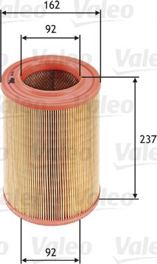 VALEO 585645 - Повітряний фільтр autozip.com.ua