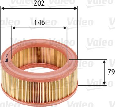 VALEO 585642 - Повітряний фільтр autozip.com.ua