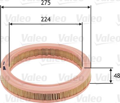 Valeo 585657 - Повітряний фільтр autozip.com.ua