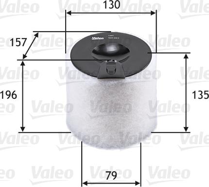 VALEO 585663 - Повітряний фільтр autozip.com.ua