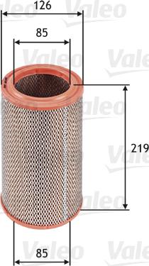 VALEO 585609 - Повітряний фільтр autozip.com.ua