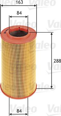 VALEO 585614 - Повітряний фільтр autozip.com.ua