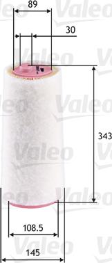 VALEO 585617 - Повітряний фільтр autozip.com.ua
