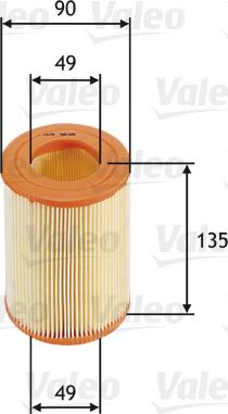 VALEO 585681 - Повітряний фільтр autozip.com.ua