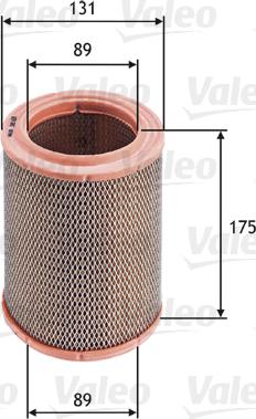 VALEO 585635 - Повітряний фільтр autozip.com.ua