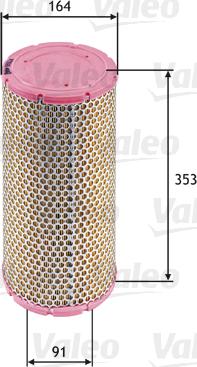 VALEO 585624 - Повітряний фільтр autozip.com.ua