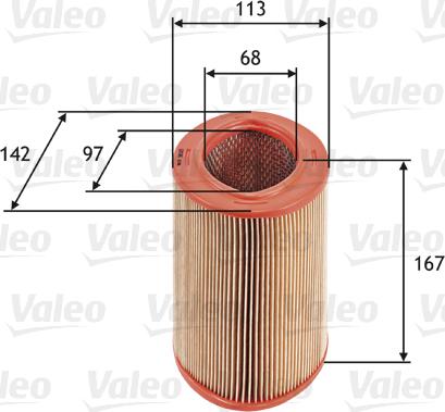 Valeo 585623 - Повітряний фільтр autozip.com.ua