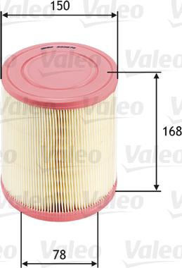 VALEO 585676 - Повітряний фільтр autozip.com.ua