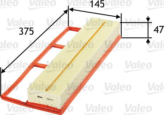 VALEO 585075 - Повітряний фільтр autozip.com.ua