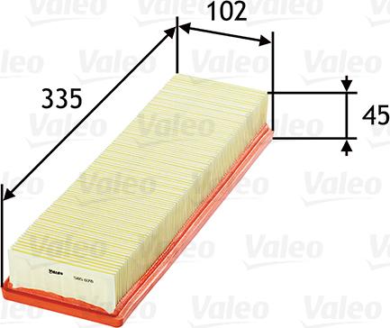 VALEO 585078 - Повітряний фільтр autozip.com.ua