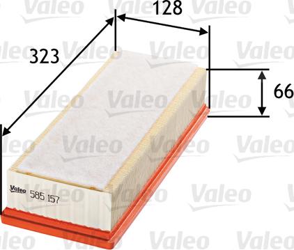 VALEO 585157 - Повітряний фільтр autozip.com.ua