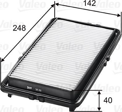 VALEO 585261 - Повітряний фільтр autozip.com.ua