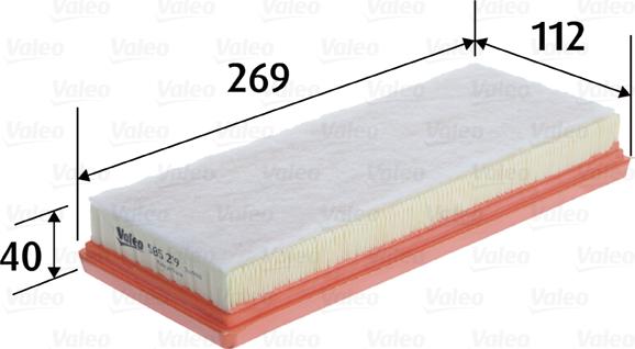 VALEO 585219 - Повітряний фільтр autozip.com.ua