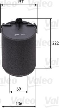 VALEO 585742 - Повітряний фільтр autozip.com.ua