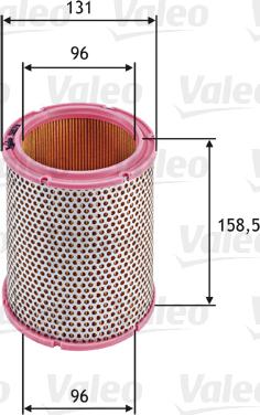 VALEO 585711 - Повітряний фільтр autozip.com.ua