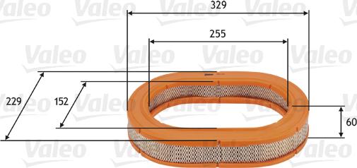 Valeo 585723 - Повітряний фільтр autozip.com.ua