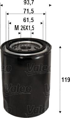 VALEO 586090 - Масляний фільтр autozip.com.ua
